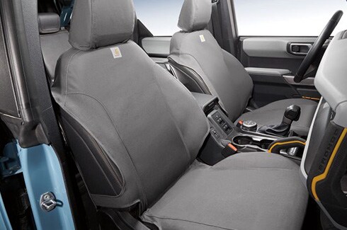 Discover Ford Bronco Accessories in PR, Seat Covers - Carhartt Protective Seat Covers By Covercraft, Front, Pebble Grey, For 4-Door